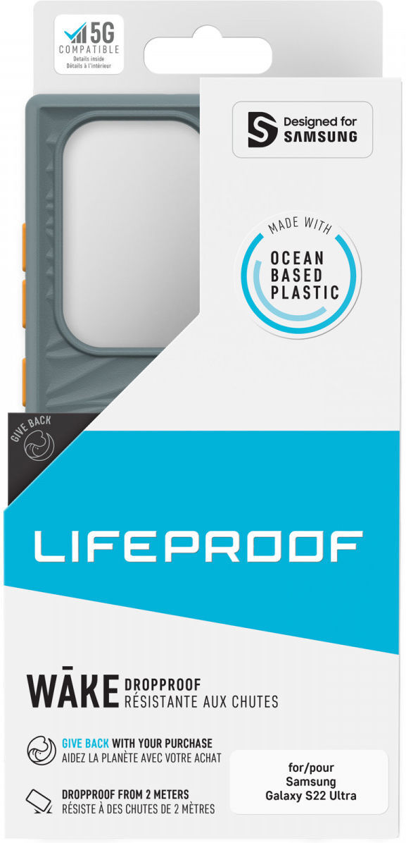 LifeProof Wake Samsung Galaxy S22 Ultra Hoesje Back Cover Grijs afbeelding 9