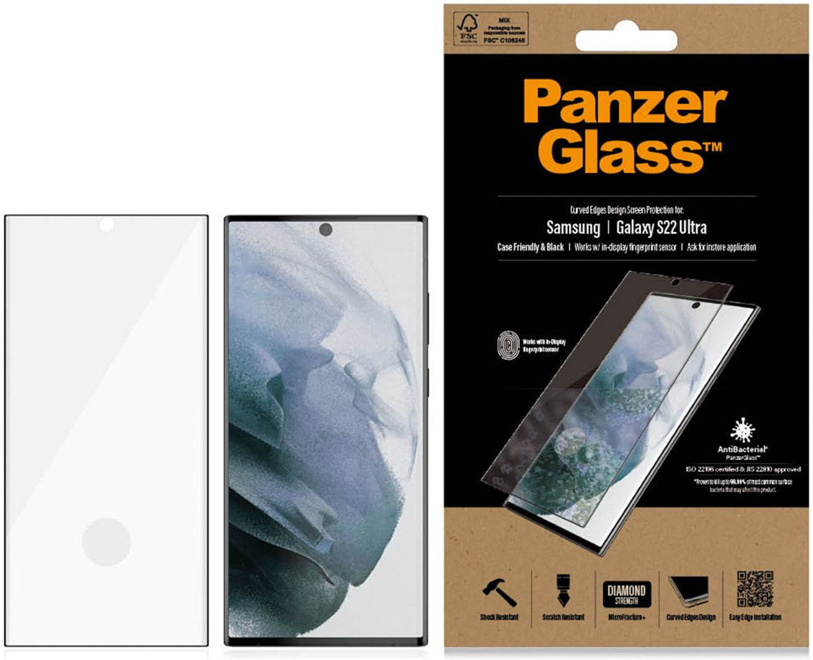 PanzerGlass Samsung Galaxy S22 Ultra Fingerprint & Case Friendly afbeelding 5