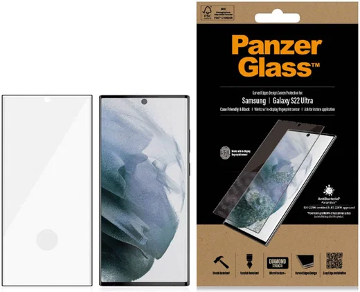 PanzerGlass Samsung Galaxy S22 Ultra Fingerprint & Case Friendly afbeelding 5