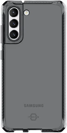 ITSKINS Spectrum Clear Samsung Galaxy S21 FE Hoesje Zwart afbeelding 1