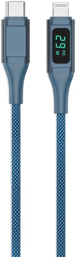 4smarts DigitCord 30W USB-C naar Lightning Kabel MFI 3A Blauw 1.5M afbeelding 10