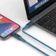 4smarts DigitCord 30W USB-C naar Lightning Kabel MFI 3A Blauw 1.5M afbeelding 5