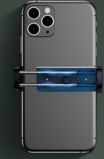 Baseus Steel Cannon Compacte Ventilatierooster Telefoonhouder Zwart afbeelding 8