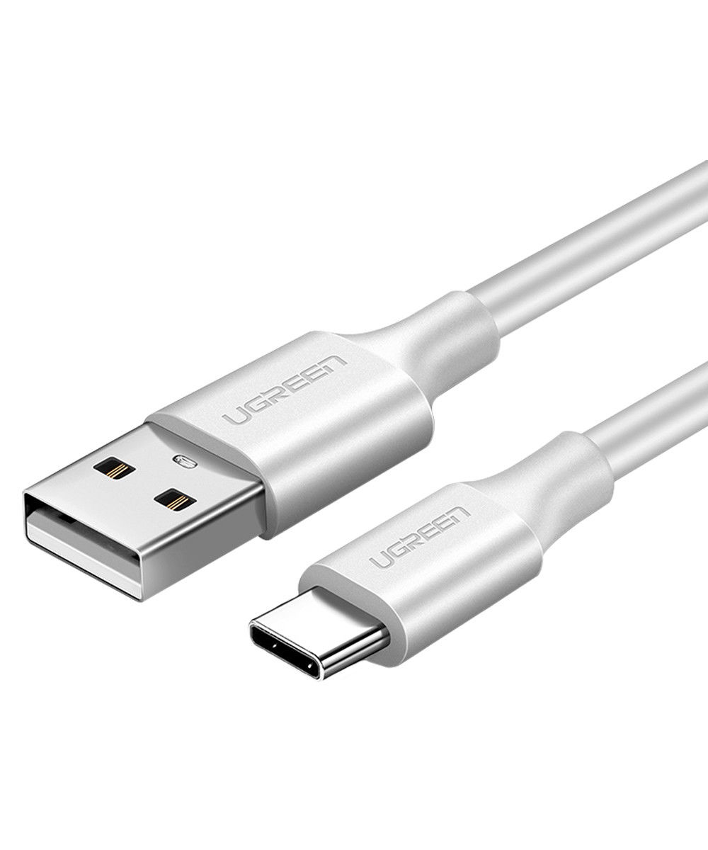 UGREEN USB-A naar USB-C Kabel 3A Fast Charge 0.5 Meter Wit afbeelding 1