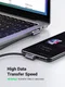 UGREEN 90° Dubbel Haakse USB-A naar USB-C Kabel 3A 1 Meter Zwart afbeelding 5