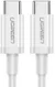 UGREEN USB-C naar USB-C Kabel 60W Data en Oplaadkabel 1.5M Wit afbeelding 1