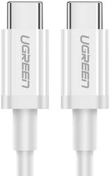 UGREEN USB-C naar USB-C Kabel 60W Data en Oplaadkabel 1.5M Wit afbeelding