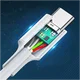 UGREEN USB-C naar USB-C Kabel 60W Data en Oplaadkabel 1.5M Wit afbeelding 5