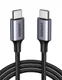 UGREEN Gevlochten USB-C naar USB-C Kabel 60W PD Charge 0,5 Meter Zwart afbeelding 1