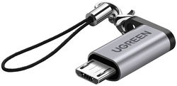 UGREEN USB-C naar Micro-USB Adapter On The Go Converter Grijs afbeelding