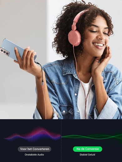 UGREEN USB-C naar 3.5mm Jack Headset Adapter met DAC chip Grijs afbeelding 6