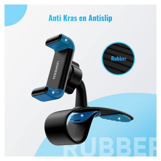 UGREEN Universele 360° Dashboard Autohouder voor Telefoons Zwart afbeelding 3