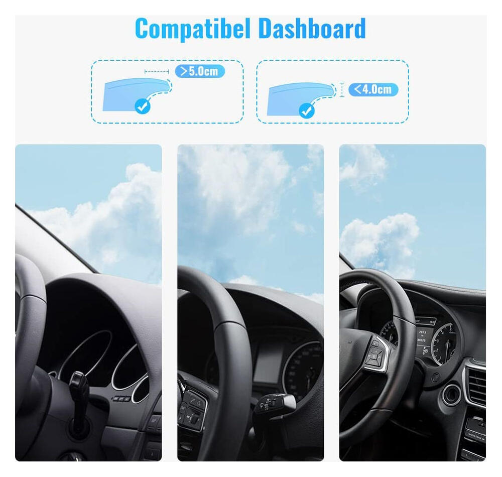 UGREEN Universele 360° Dashboard Autohouder voor Telefoons Zwart afbeelding 6