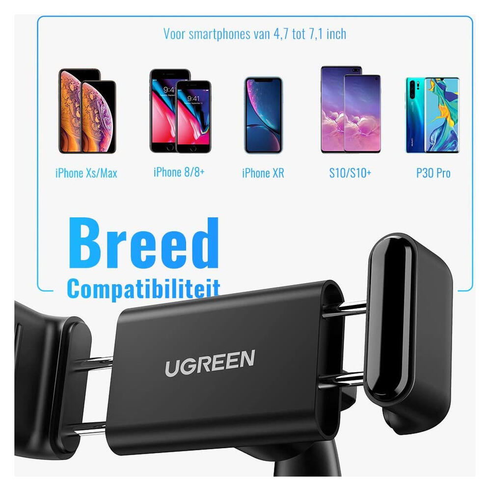 UGREEN Universele 360° Dashboard Autohouder voor Telefoons Zwart afbeelding 7