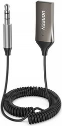 UGREEN Bluetooth Receiver Auto Audio Aux naar USB Kabel Grijs afbeelding