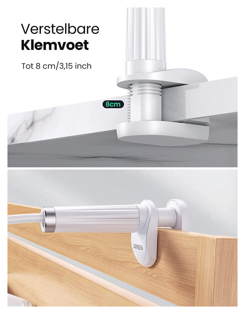 UGREEN Telefoonhouder met Zwanenhals en Verstelbare Klem Universeel afbeelding 4