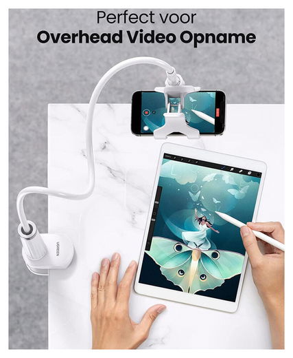UGREEN Telefoonhouder met Zwanenhals en Verstelbare Klem Universeel afbeelding 7
