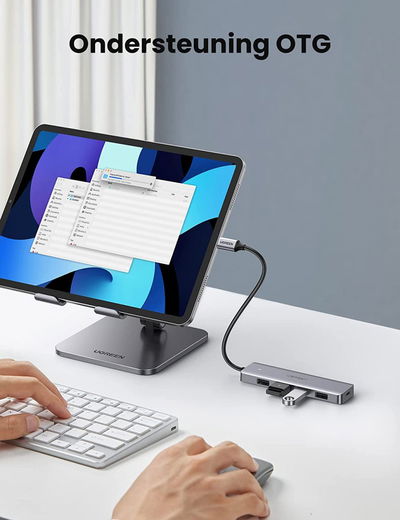 UGREEN Power Hub Splitter USB-C naar 4 USB 3.0 Ingangen en USB-C Ingang afbeelding 5