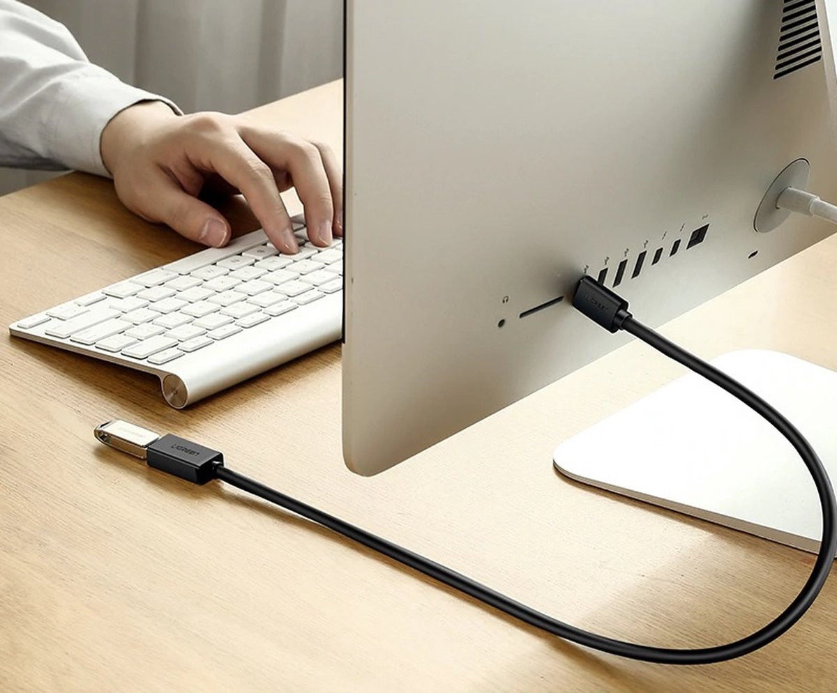 UGREEN USB-A Male naar USB-A Female Verleng Kabel 2 Meter Zwart afbeelding 3