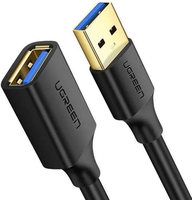 UGREEN USB-A Male naar USB-A Female Verleng Kabel 2 Meter Zwart afbeelding 2