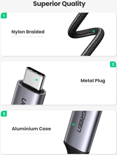 UGREEN USB-C naar HDMI Kabel 4K@60Hz Videokabel 1.5M Zwart afbeelding 5