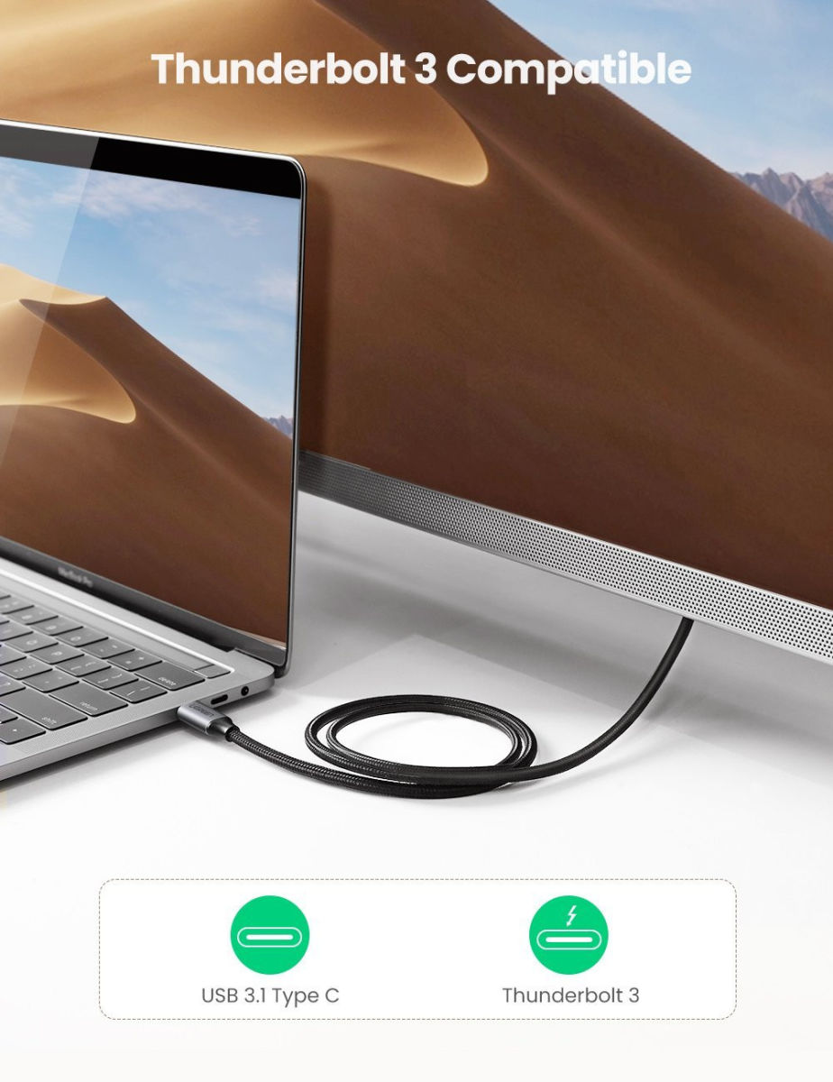 UGREEN USB-C naar HDMI Kabel 4K@60Hz Videokabel 1.5M Zwart afbeelding 6