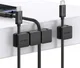 UGREEN Zeszijdige Siliconen Kabel Houder 2-in-1 Zwart afbeelding 2