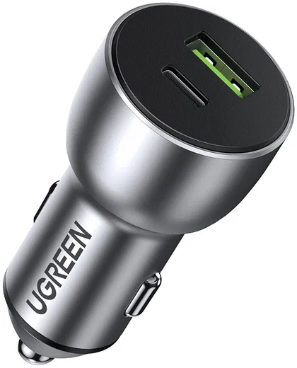 UGREEN Fast Charge Autolader Dubbele Poort 42.5W Universeel QC/PD 3.0 afbeelding 1