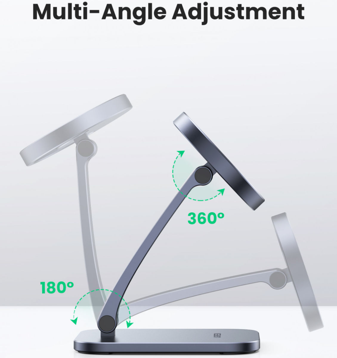 UGREEN Apple MagSafe Opvouwbare Verstelbare Aluminium Bureauhouder afbeelding 4