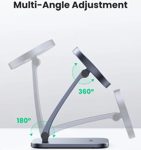 UGREEN Apple MagSafe Opvouwbare Verstelbare Aluminium Bureauhouder afbeelding 4