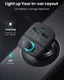 UGREEN Bluetooth FM Transmitter met USB-A / USB-C 30W Autolader Zwart afbeelding 4