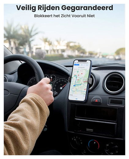 UGREEN Universele Verstelbare Ventilatierooster Telefoonhouder Zwart afbeelding 7