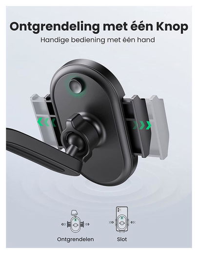 UGREEN Dashboard Telefoon Houder Zuignap Universeel en Verstelbaar afbeelding 6