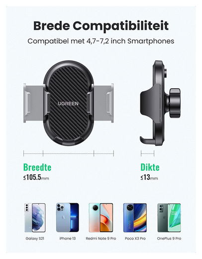 UGREEN Dashboard Telefoon Houder Zuignap Universeel en Verstelbaar afbeelding 8