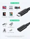 UGREEN USB-C Mannelijke naar USB-C Vrouwelijke Verlengkabel 1m Zwart afbeelding 7