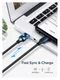 UGREEN USB-A naar USB-C Kabel 3A Fast Charge 1 Meter Wit afbeelding 3