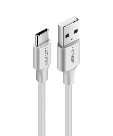 UGREEN USB-A naar USB-C Kabel 2.4A Fast Charge 1.5 Meter Wit afbeelding 1