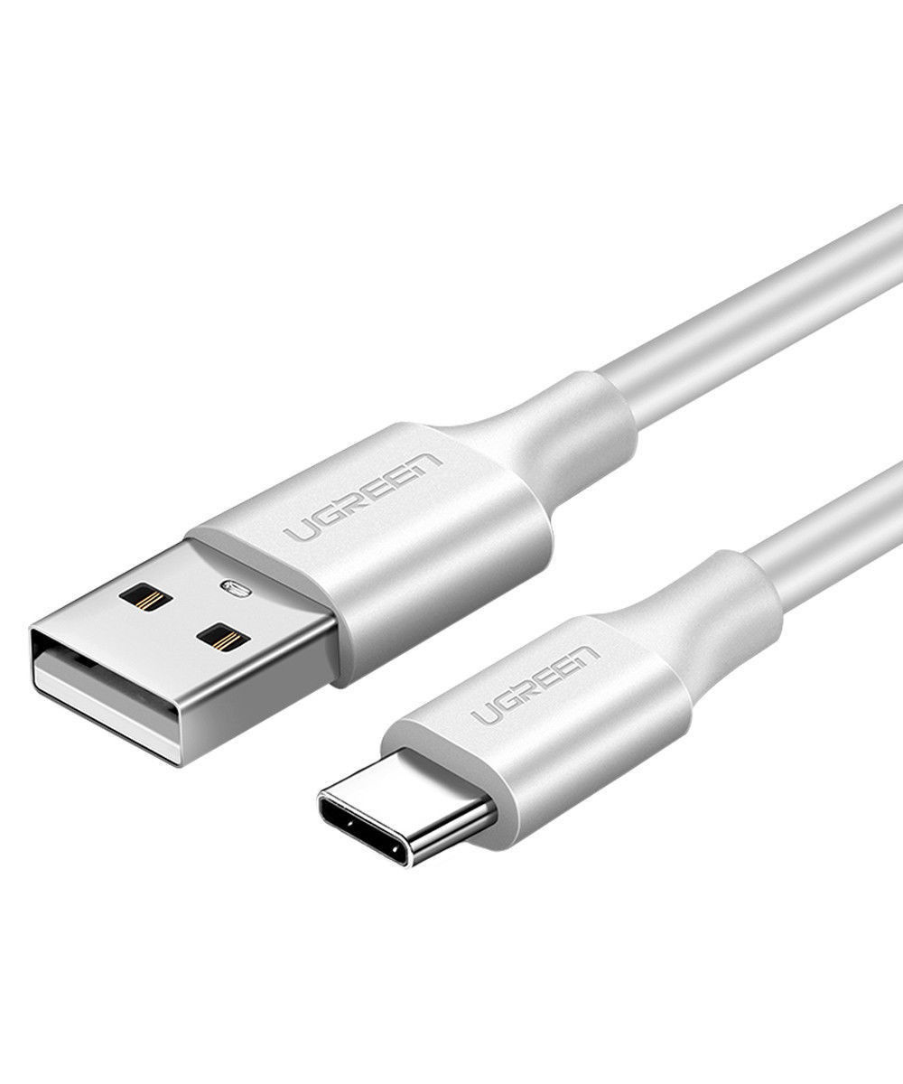 UGREEN USB-A naar USB-C Kabel 2.4A Fast Charge 1.5 Meter Wit afbeelding 2