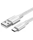 UGREEN USB-A naar USB-C Kabel 2.4A Fast Charge 1.5 Meter Wit afbeelding 2