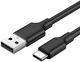 UGREEN USB-A naar USB-C Kabel 3A Fast Charge 0.5 Meter Zwart afbeelding 1