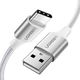 UGREEN Gevlochten USB-A naar USB-C Kabel 3A Fast Charge 2 Meter Wit afbeelding 2
