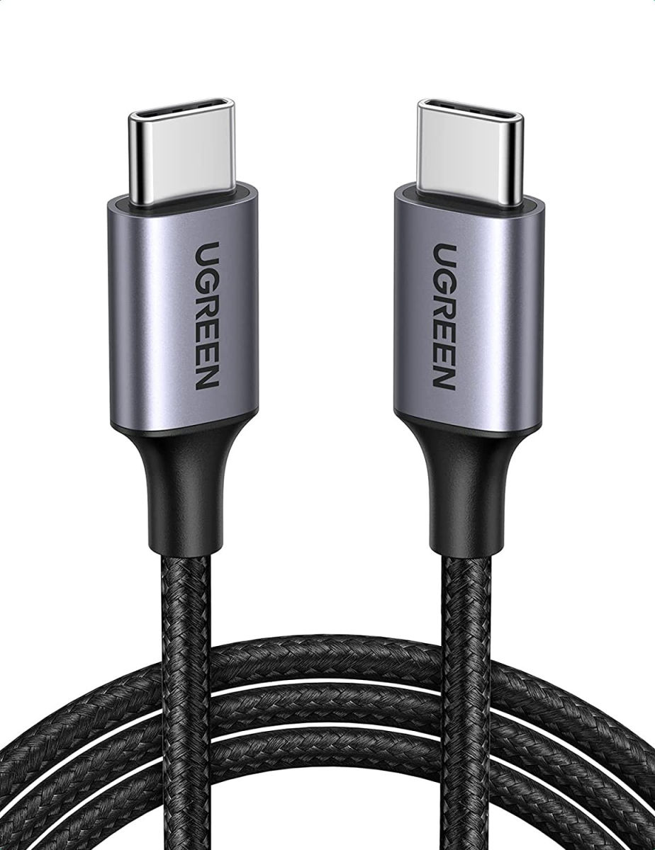 UGREEN Gevlochten USB-C naar USB-C Kabel 60W PD Charge 2 Meter Zwart afbeelding 1