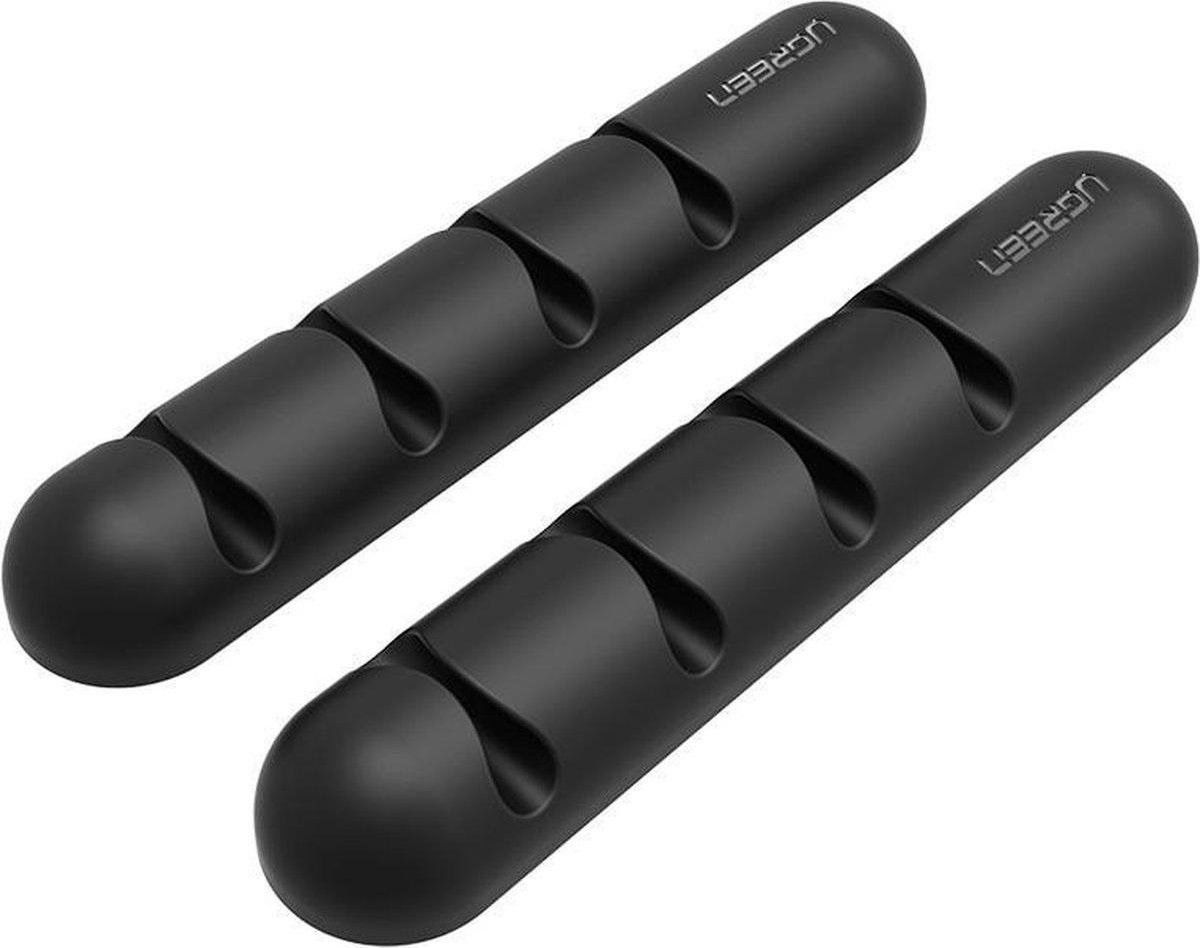 UGREEN Bureau Organizer voor Kabels / Kabelklem 2-Pack Zwart afbeelding 2