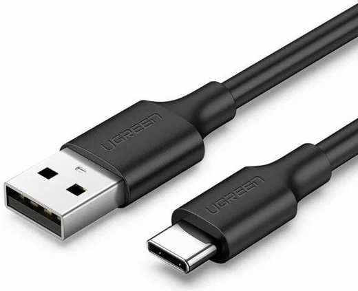 UGREEN USB-A naar USB-C Kabel 3A Fast Charge 2 Meter Zwart afbeelding 1