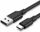 UGREEN USB-A naar USB-C Kabel 3A Fast Charge 2 Meter Zwart afbeelding 1