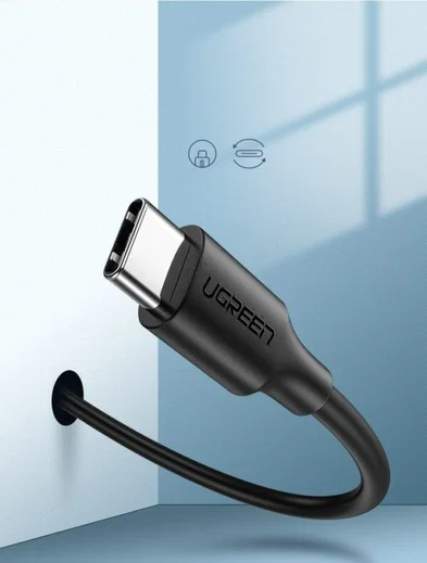 UGREEN USB-A naar USB-C Kabel 3A Fast Charge 2 Meter Zwart afbeelding 4