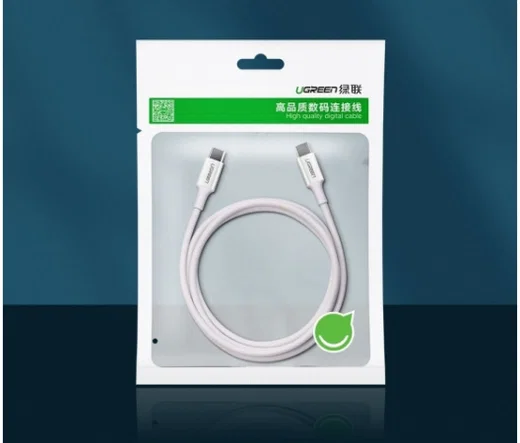 UGREEN USB-C naar USB-C Kabel 3A Fast Charge 0.5 Meter Wit afbeelding 17