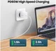 UGREEN USB-C naar USB-C Kabel 3A Fast Charge 0.5 Meter Wit afbeelding 2