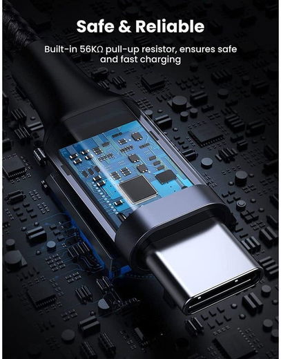 UGREEN USB-A naar USB-C Kabel 3A Fast Charge 3 Meter Wit afbeelding 7