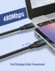 UGREEN USB-C naar USB-C Kabel 60W Fast Charge 1 Meter Zwart afbeelding 4